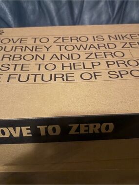 Nike Brown Cardboard Shoe Box with Black Label